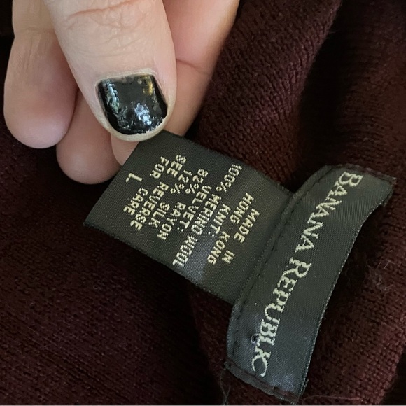 Vintage 90s Banana Republic‎ Velvet and Merino Wool Vest Medium Large - Picture 5 of 5